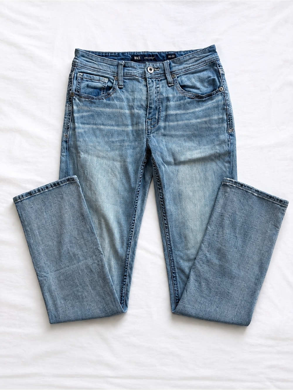 BKE Light Blue Straight Men's Jeans 30x32